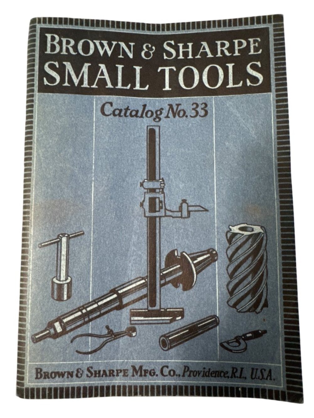 Brown & Sharpe 1938 Small Tools Catalog #33 Mechanic Tools Reference SC Vintage